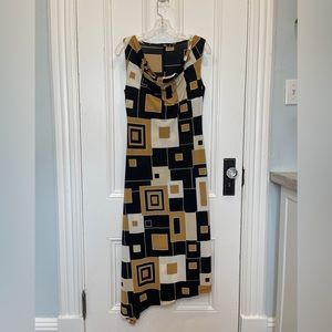 Bedo Geometric patterned Cocktail dress.